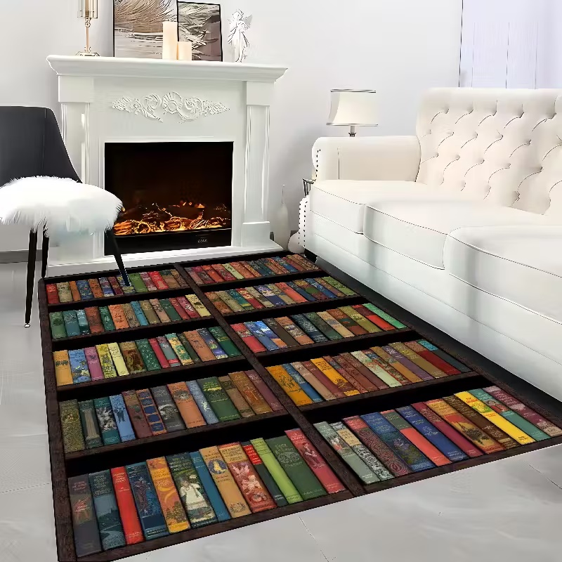 Commercial Book Printing Machines - سجادة منطقة رف الكتب لديكور غرفة
