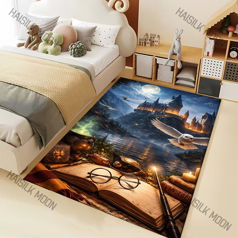Commercial Book Printing Machines - سجادة مطبوعة بتصميم قصر سحري مضاء