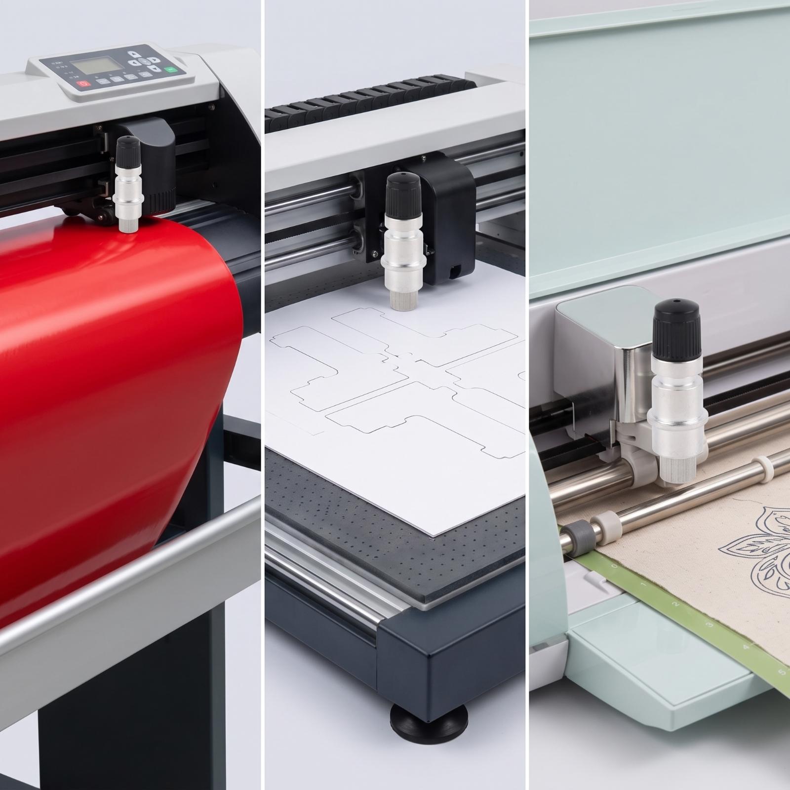 Cutting Plotter Blade - حامل قاطع بجسم أسطواني فضي وغطاء