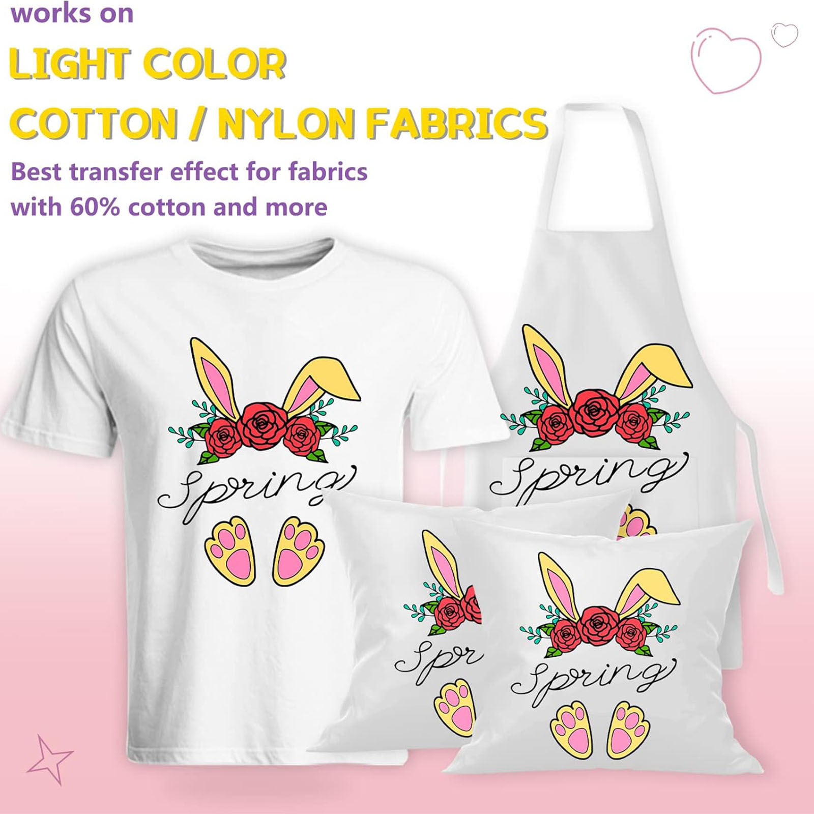 5 أوراق A4 ورق نقل الحرارة للق - مراجعة Printable Heat Transfer Vinyl وسعره