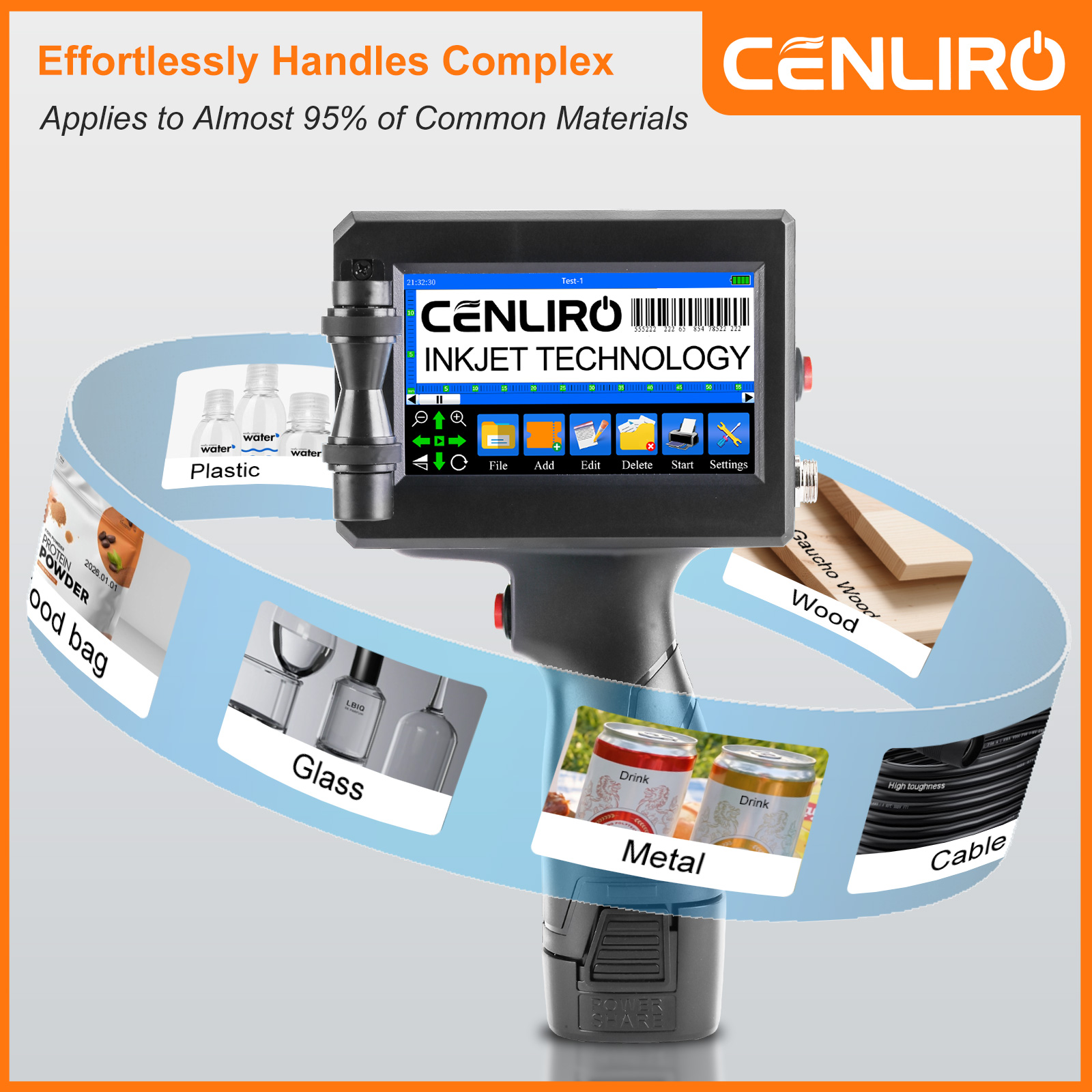 طابعة نافثة للحبر محمولة CENLI - مراجعة Commercial Book Printing Machines وسعره