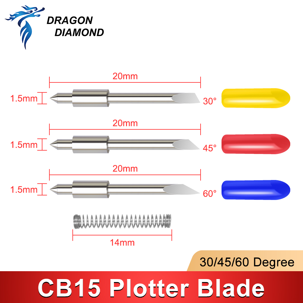 التنين الماس 5 قطعة 30/45/60 د - مراجعة Cutting Plotter Blade وسعره