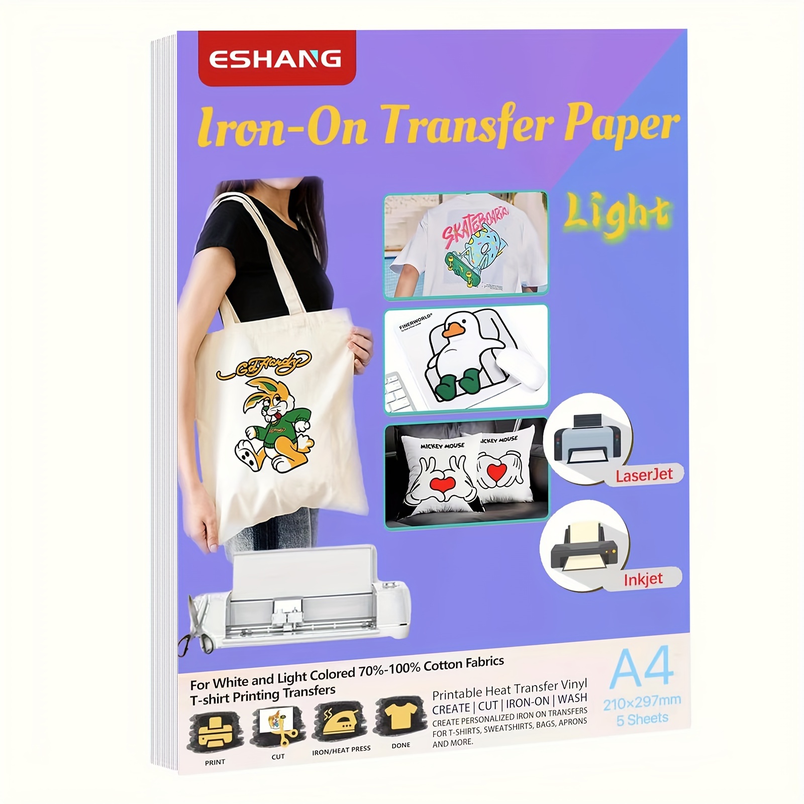 ورق نقل الحرارة بحجم A4 للنسيج - مراجعة Printable Heat Transfer Vinyl وسعره