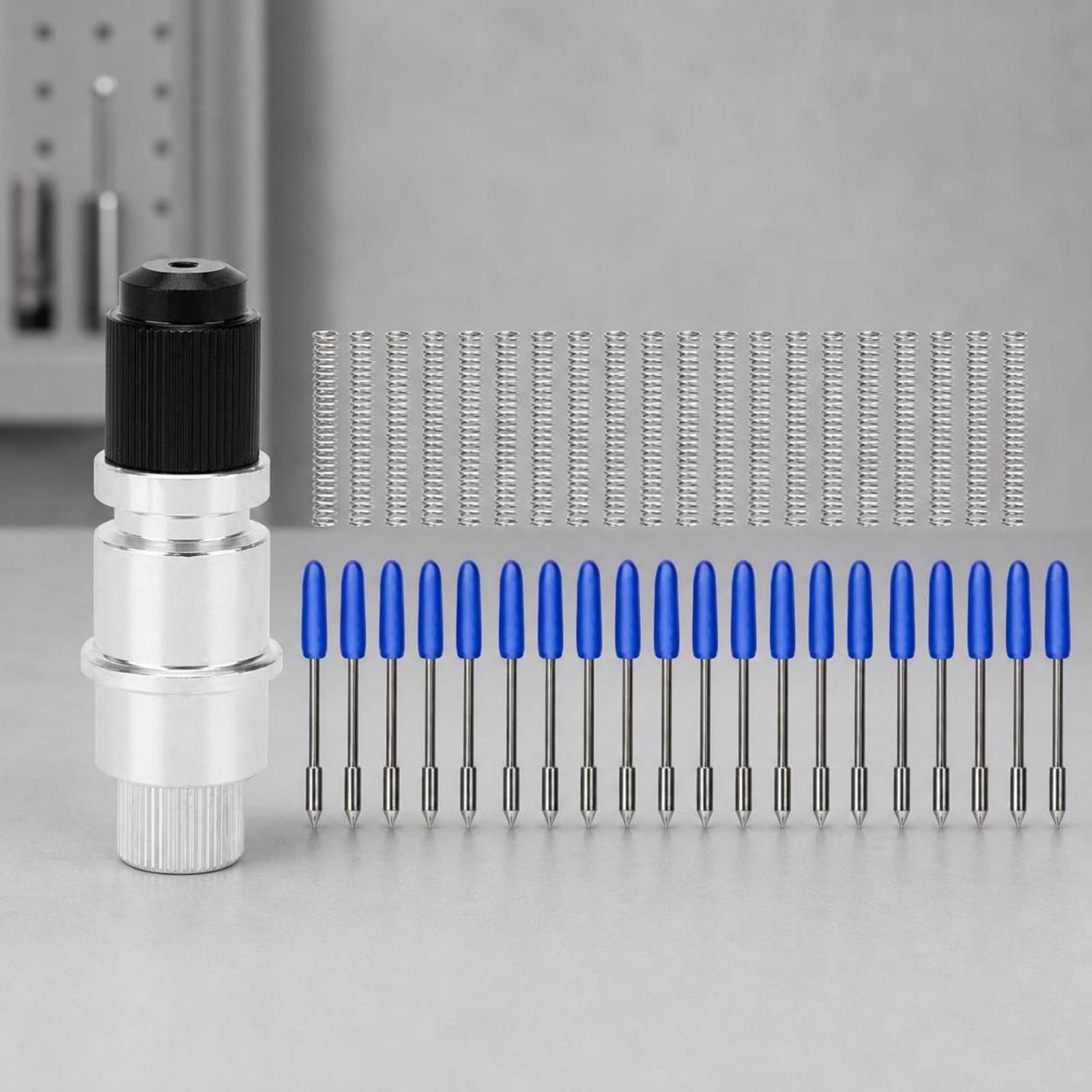 حامل قاطع بجسم أسطواني فضي وغط - مراجعة Cutting Plotter Blade وسعره