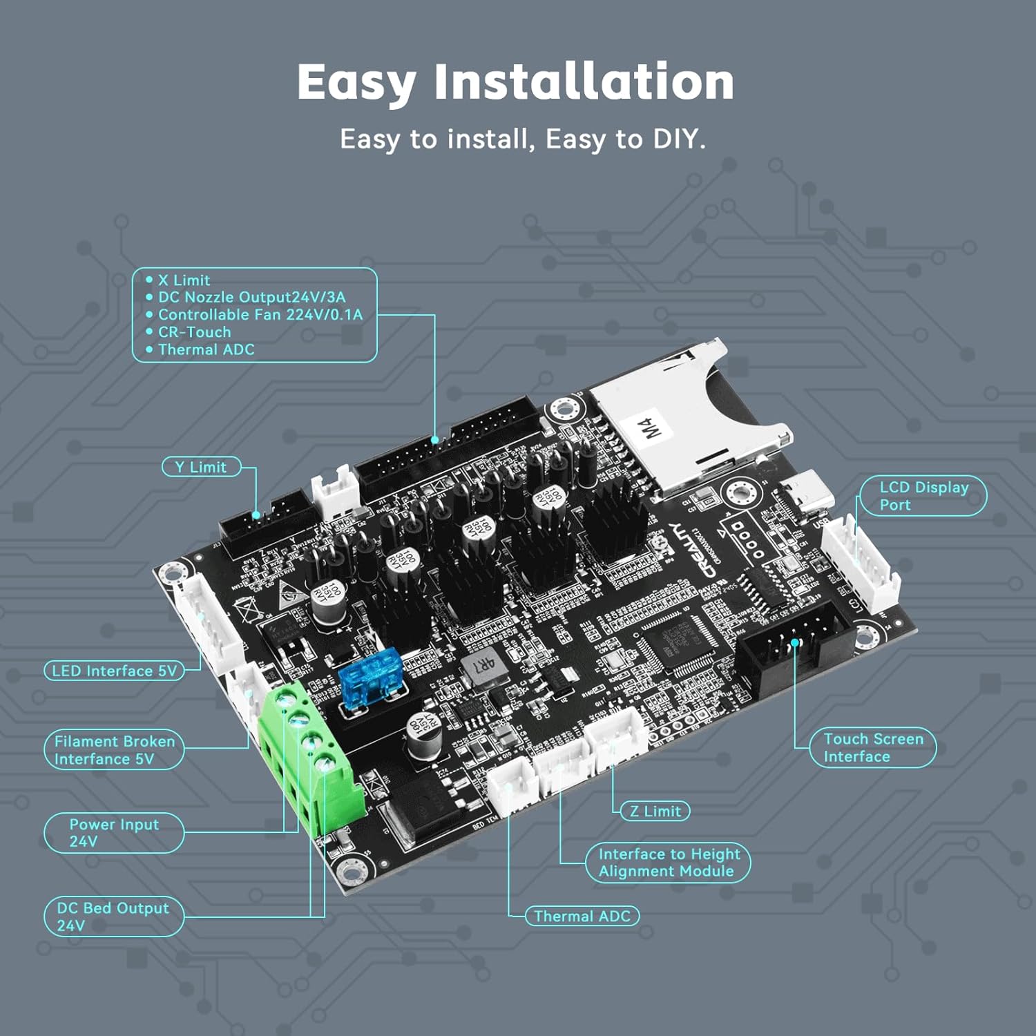 اللوحة الأم الصامتة للطابعة ثل - مراجعة Creality Printer Ender 3 وسعره